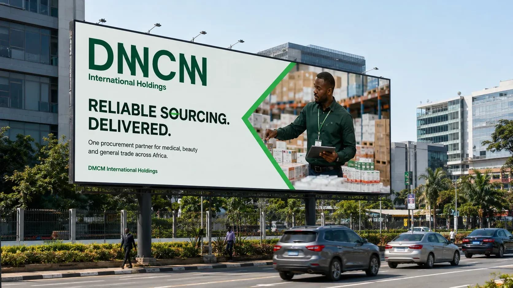 DMCM identity applied to stacked shipping containers